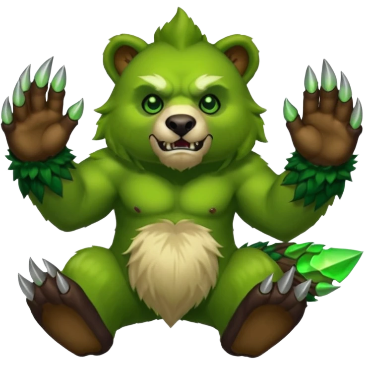 world of warcraft felbear with claws out emoji