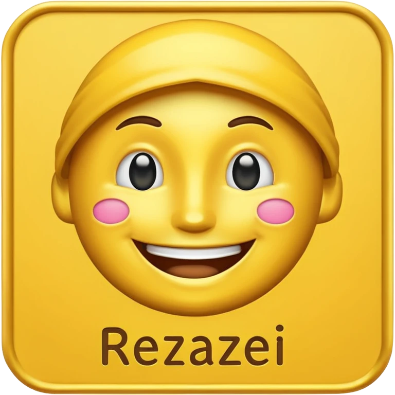 Generate an emoji as a sign under the name of Rezaei emoji