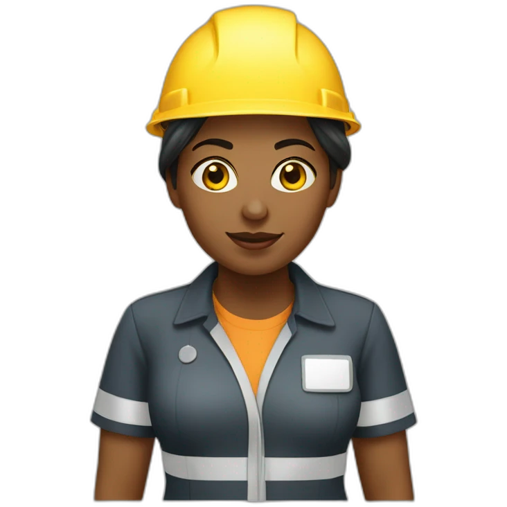 Femme travaux publics emoji