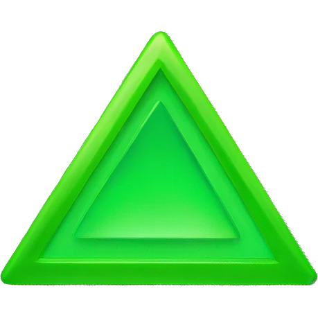 green triangle for kpis forest emoji