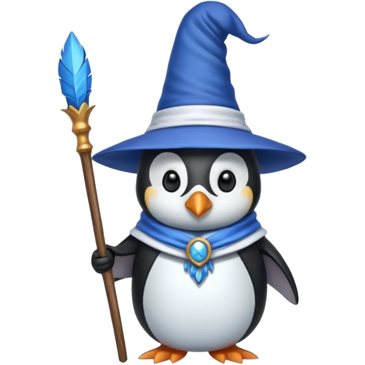 Penguin Wizard emoji