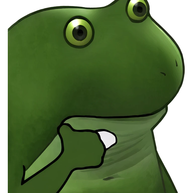 bufo frog blending into an aurora borealis emoji