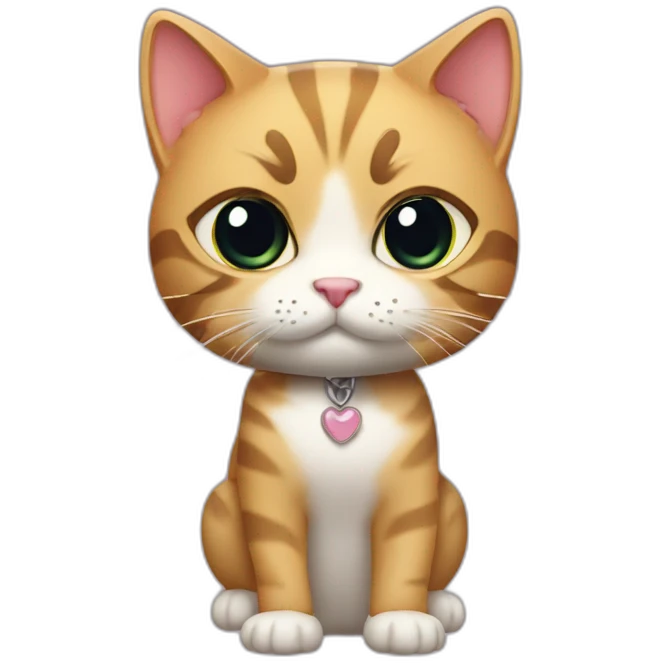Kitty batista with holder emoji