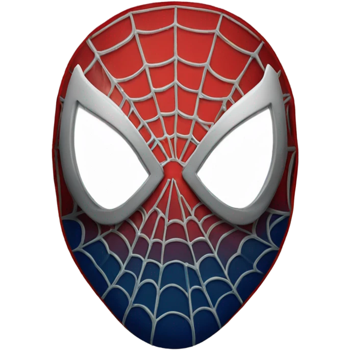Spider-Man face mask round shape emoji