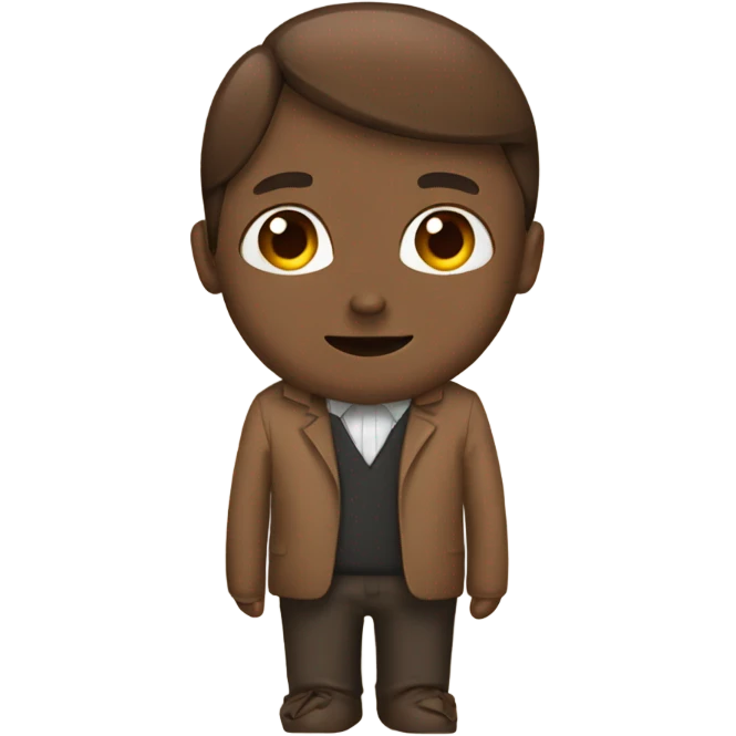 Brown thin bow emoji