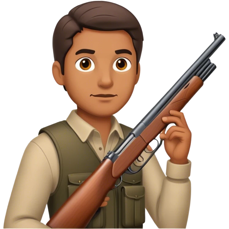 Man with shotgun emoji