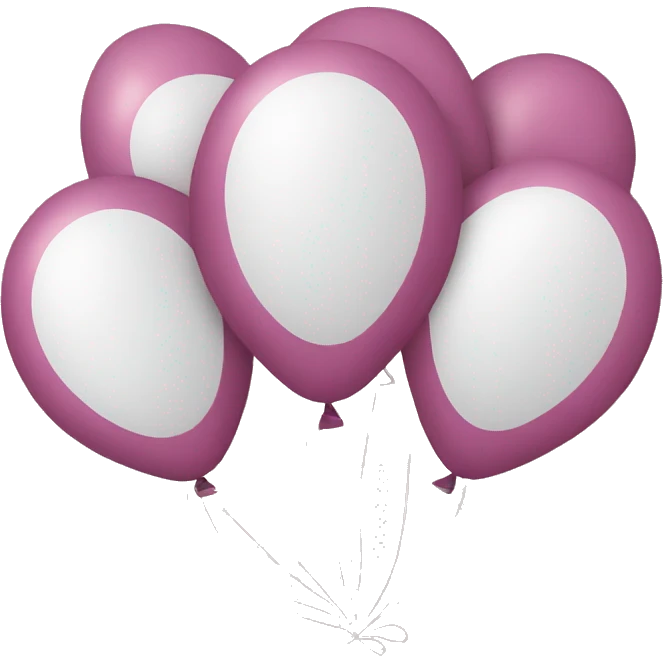 a balloon written Xanda balloons emoji
