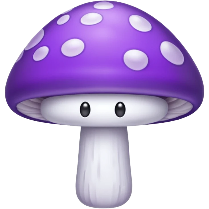 cogumelo fantasma fantasma roxo e branco emoji