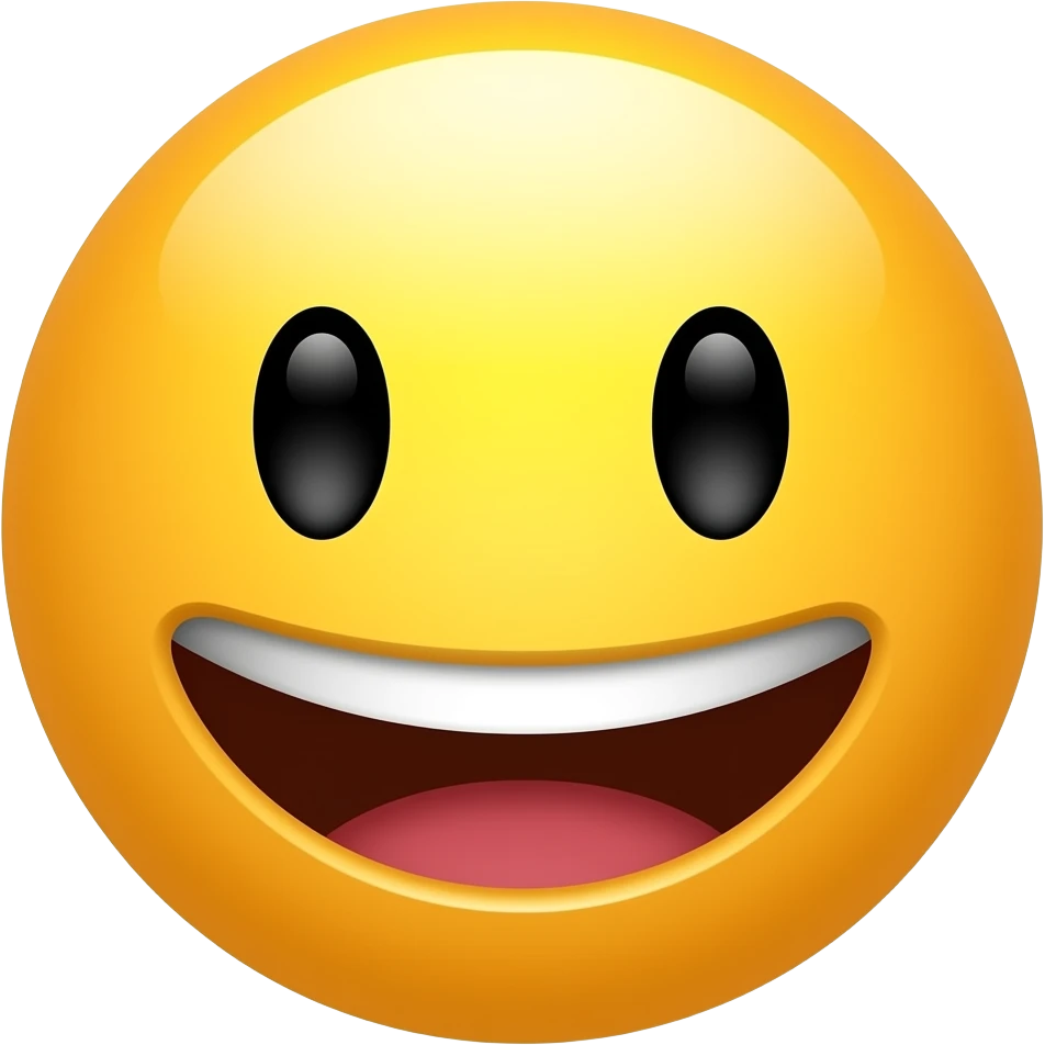 It’s a emoji normlal emoji The Yellow one 🙂 that tries to take a bite (shows teeth but its mozth is open) emoji