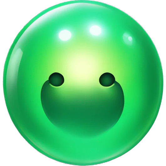 a green aura orb  emoji