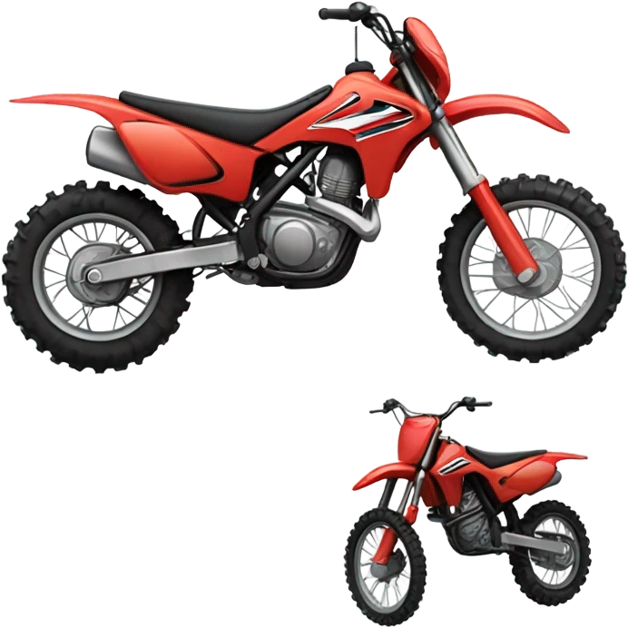 Red dirt bike  emoji