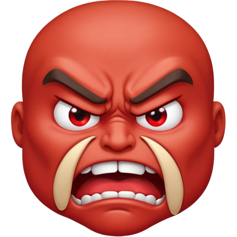 very angry and mad enraged fuming foaming at the mouth emoji  emoji