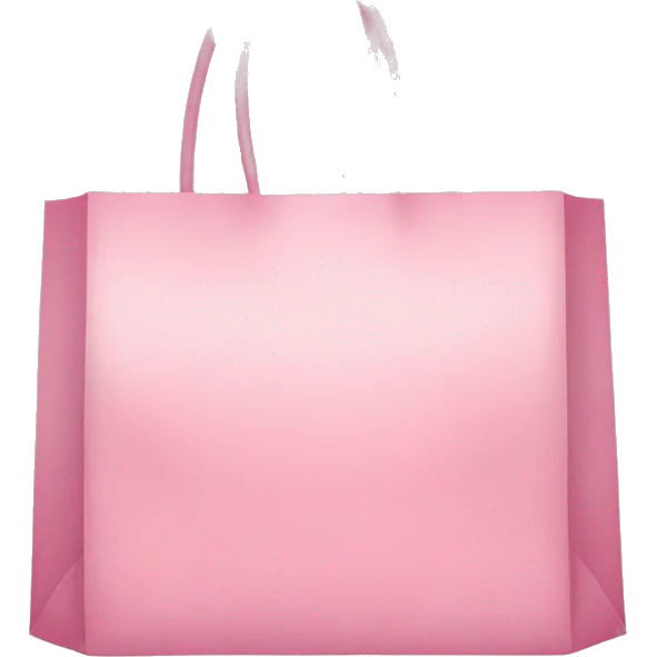 pastel pink shopping bag emoji