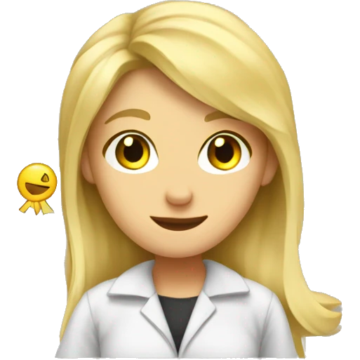 Blonde girl exam papers emoji
