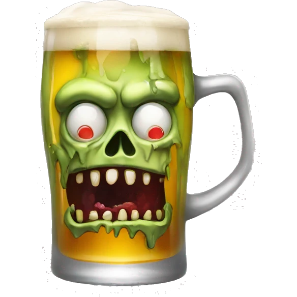 zombie drink beer emoji
