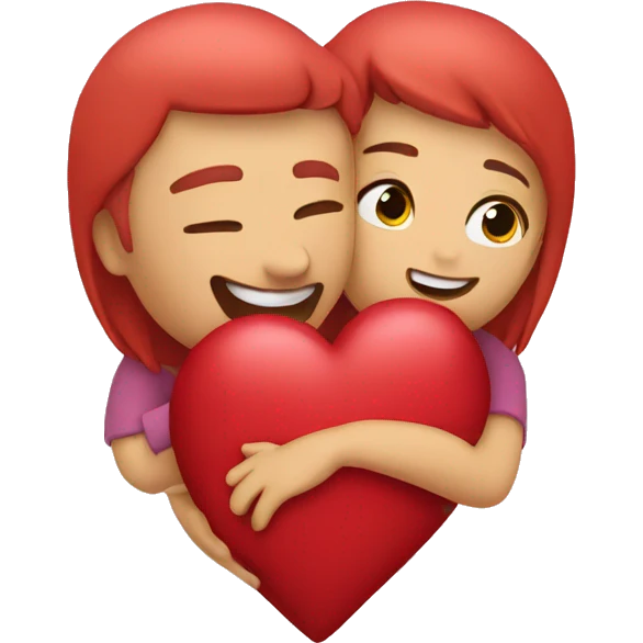 Hug heart  emoji
