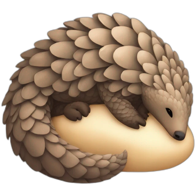 Pangolin sleeping  emoji