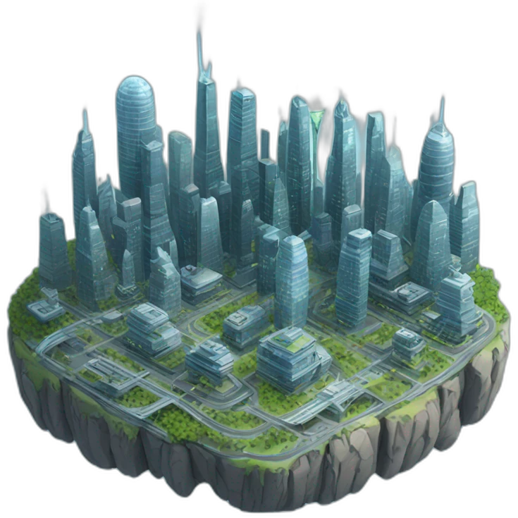 Futuristic city emoji