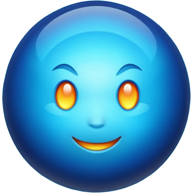 blue hot  emoji