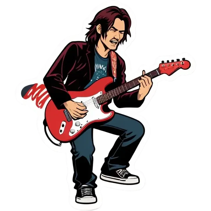 Ywuukii/mtndwr breaking her fender  guitar  emoji