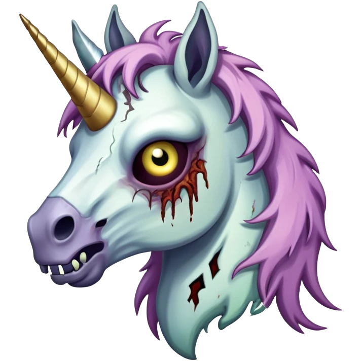 Zombie unicorn emoji