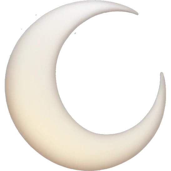 crescent moon beautiful emoji