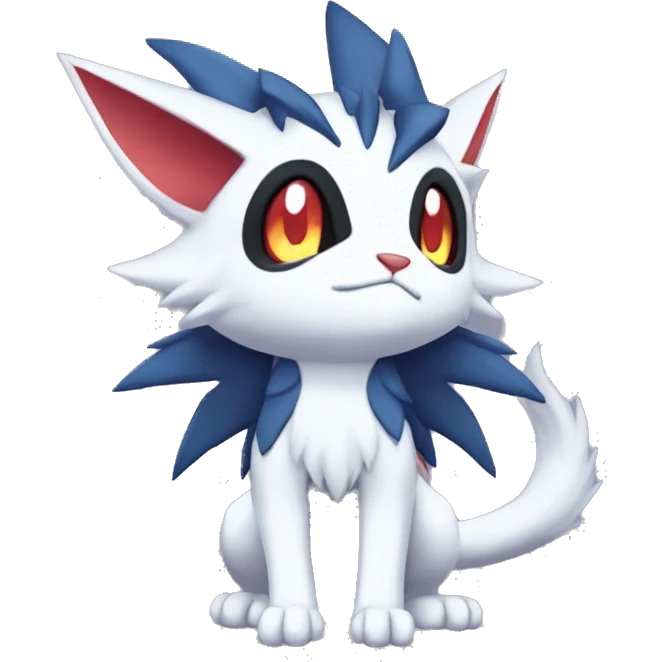 Edgy Cool Chibi Sneasel-Nargacuga-Absol-Pokémon-Fakémon-fusion-cat Full Body emoji