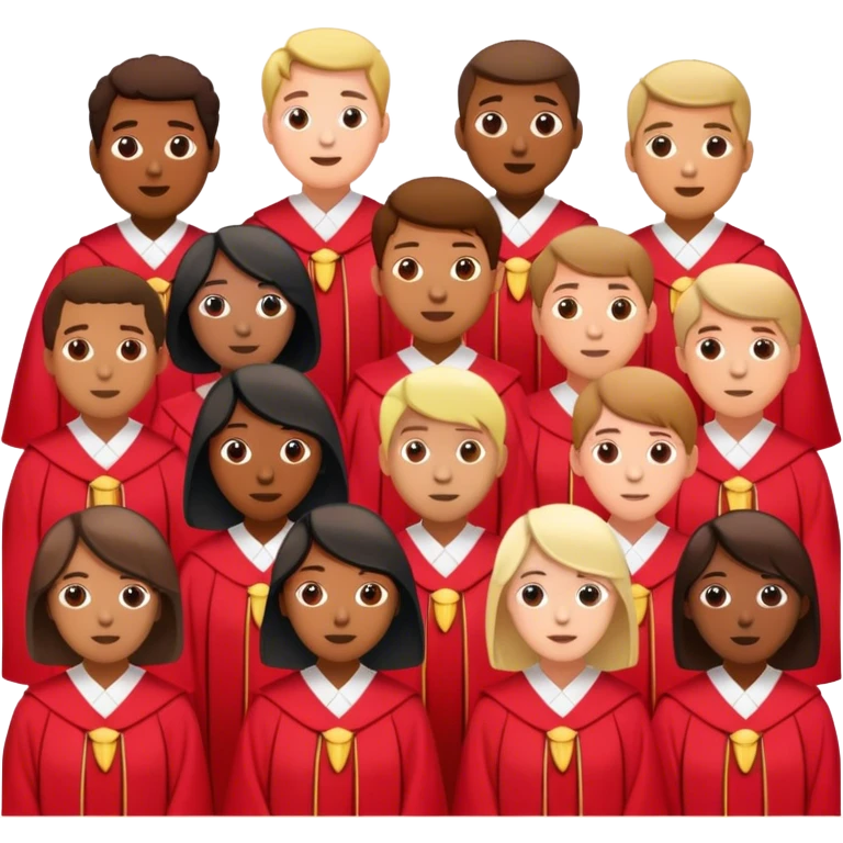 big adult choir emoji