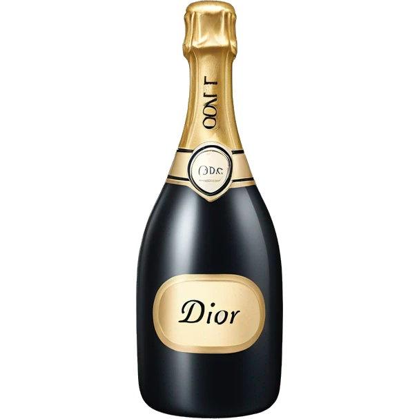 Dior champagne bottle emoji