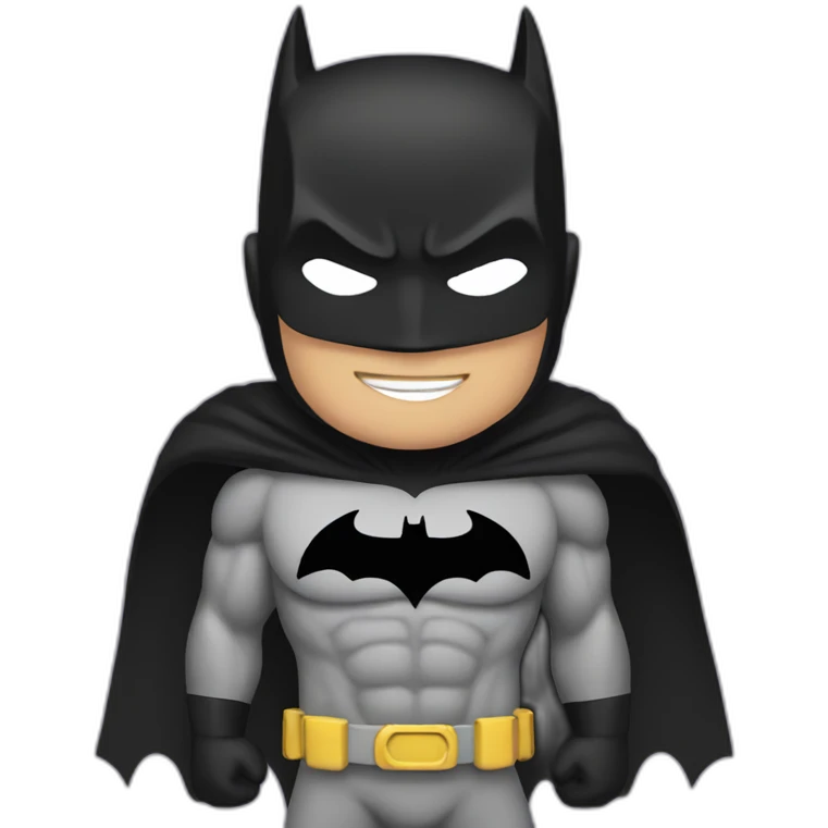 Rainbow batman emoji