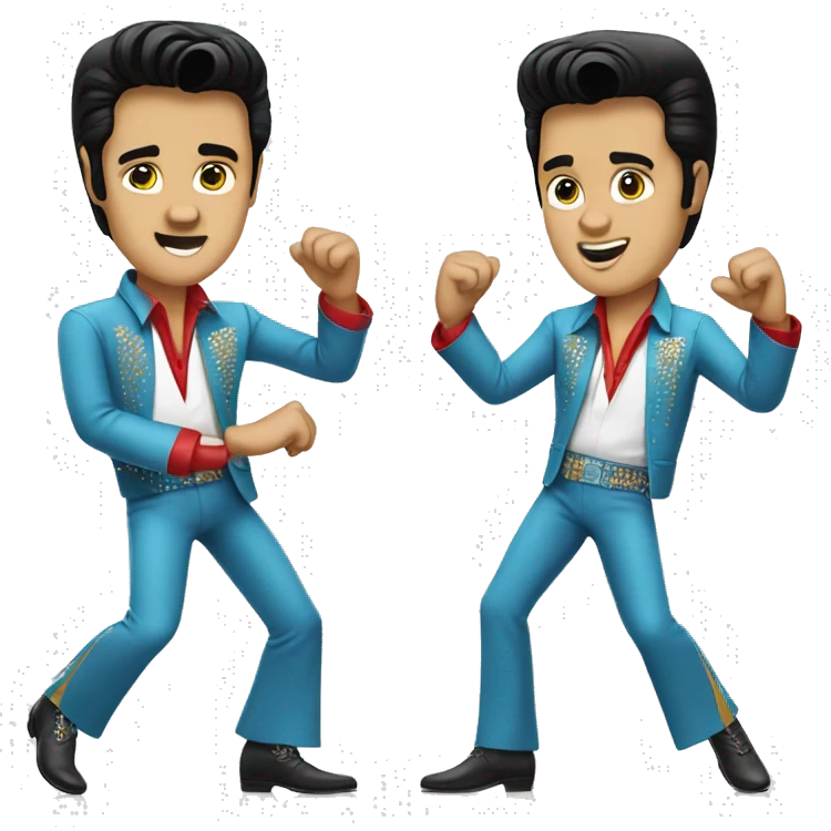 Elvis presley dancing emoji