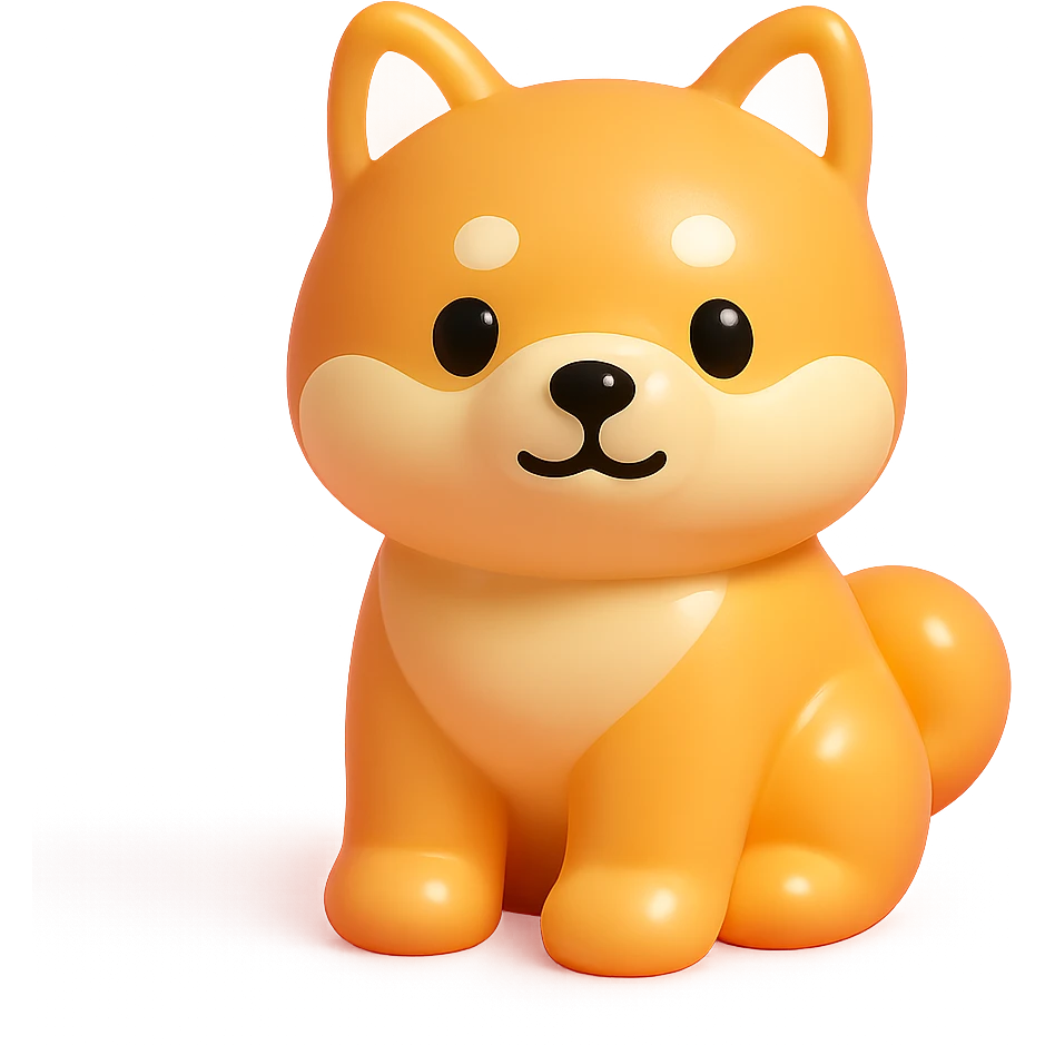 shiba inu, sitting emoji