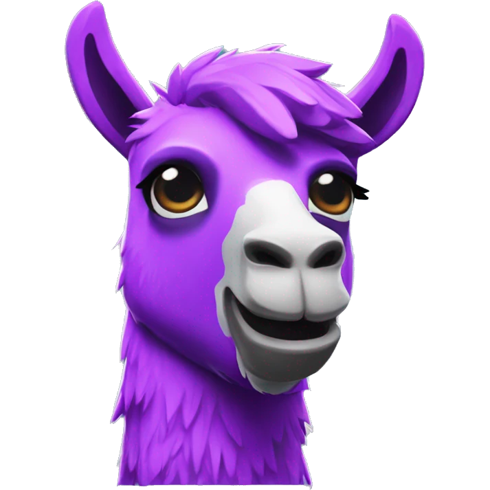 violet llama from fortnite piñata emoji