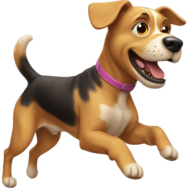 Dog runing  emoji