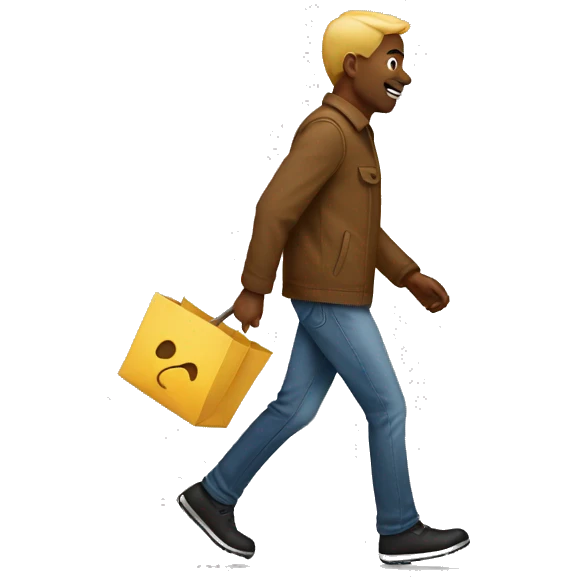 Walking to store  emoji