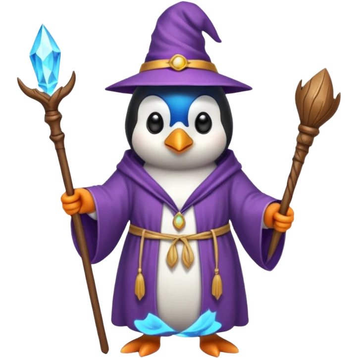 Penguin Wizard emoji