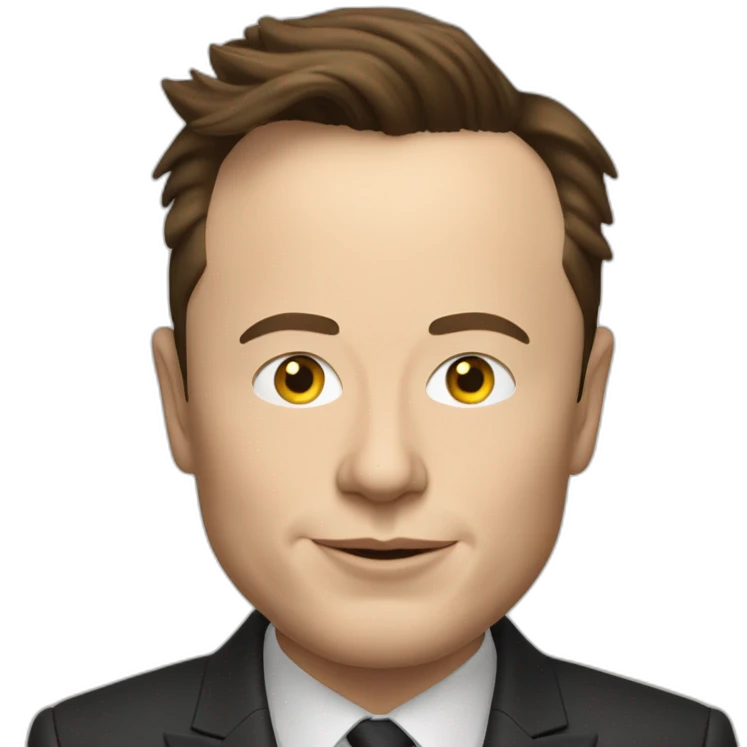 elon musk dans une renault emoji