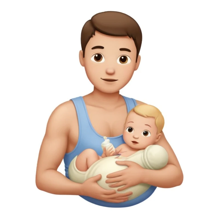 Breastfeeding man emoji
