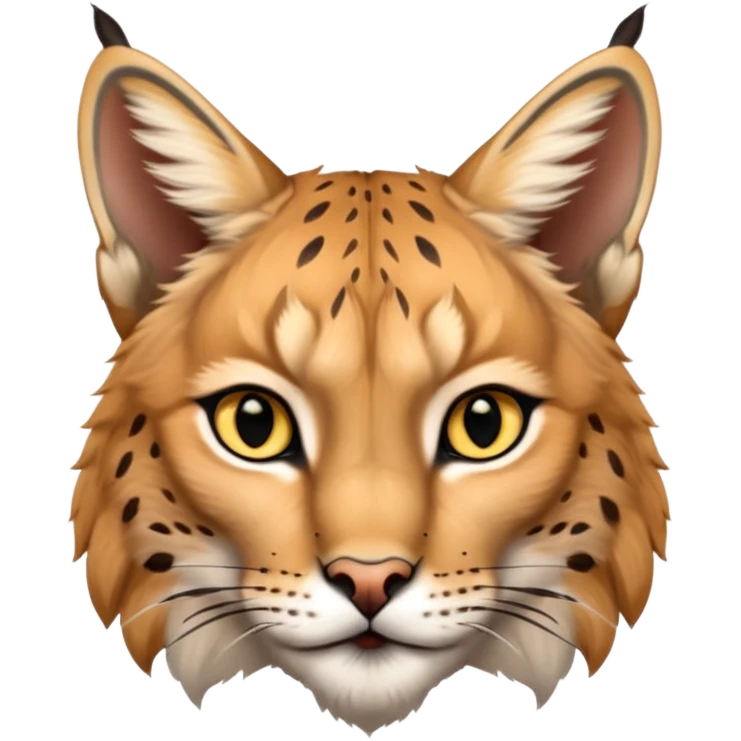 A high-resolution photo-realistic digital illustration of a baby lynx, chest upward A high-resolution, photo-realistic digital illustration of a majestic young Eurasian lynx, shown from the shoulder upwards with lynx markings, zoomed out showing half body  emoji
