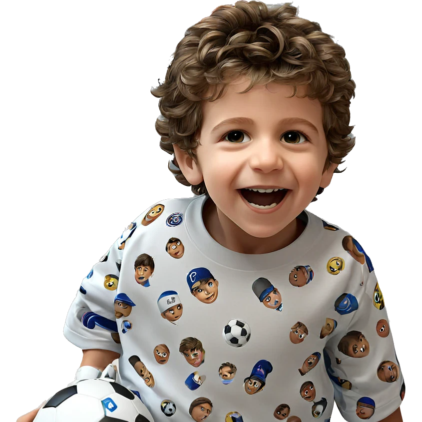 boy with soccer ball emoji