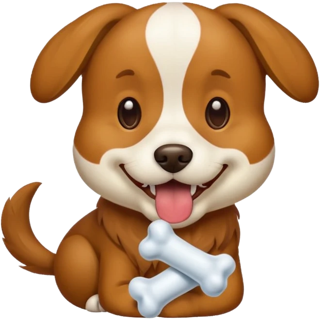 Köpek ve kemik emoji