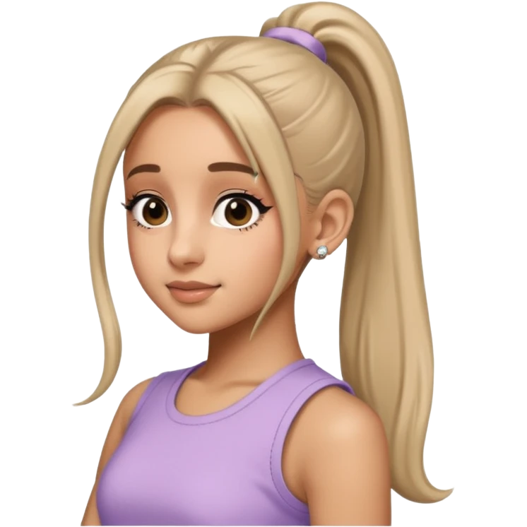 ariana grande ponytail 2025 emoji