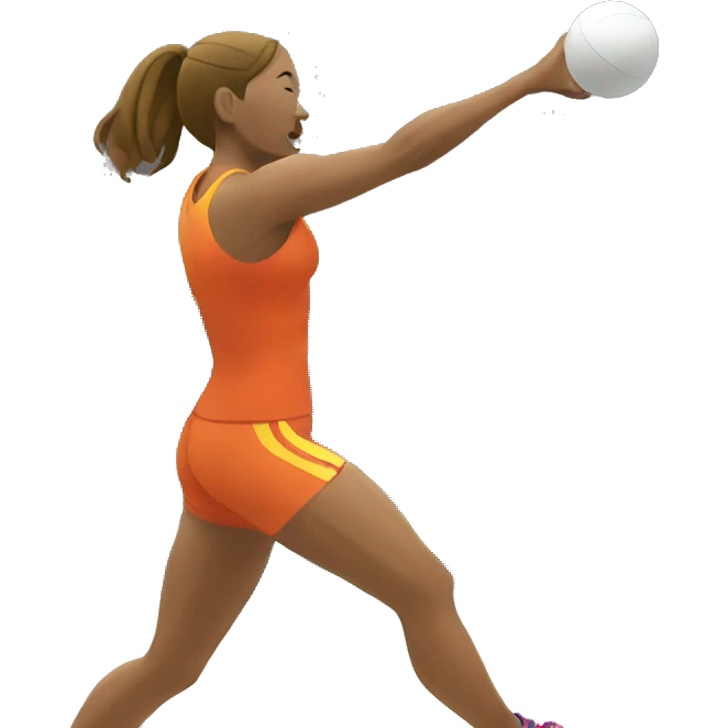 woman throwing shot put emoji
