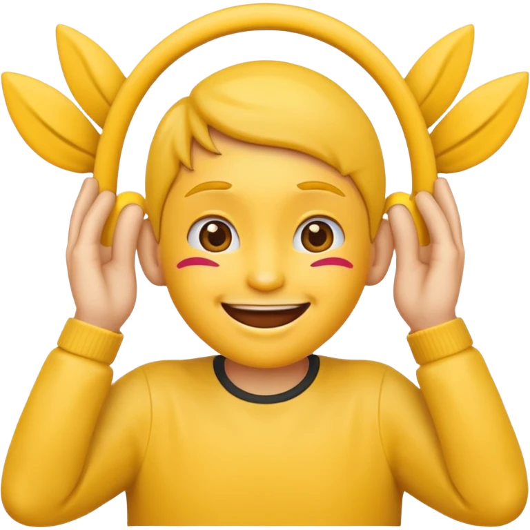 emoji face with hands over ears, no text emoji
