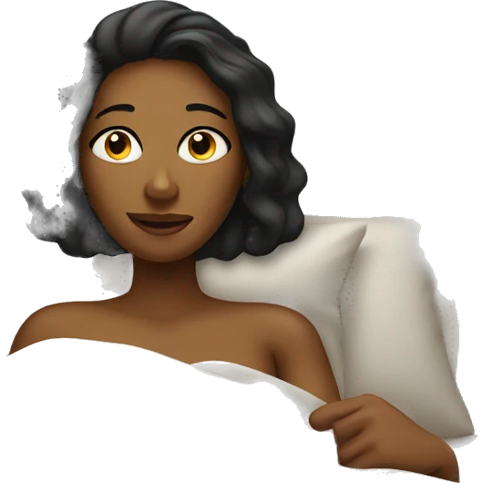 Lady in bed  emoji