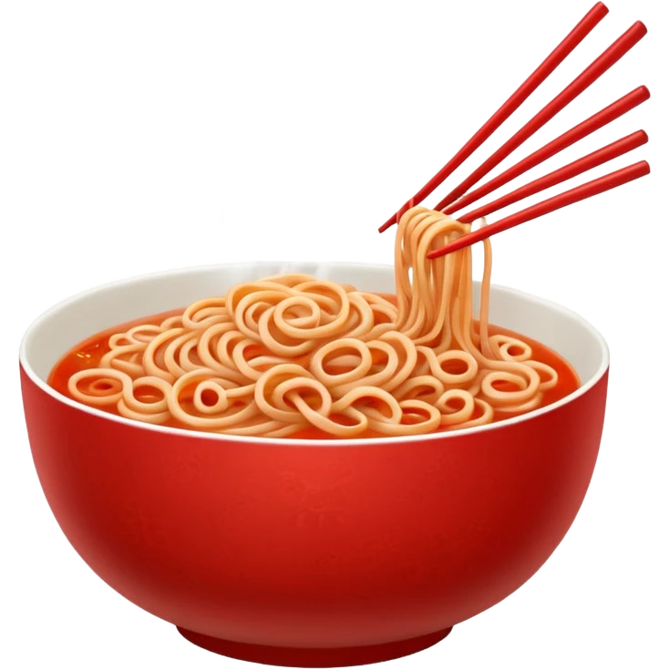 tomato noodle chopstick emoji