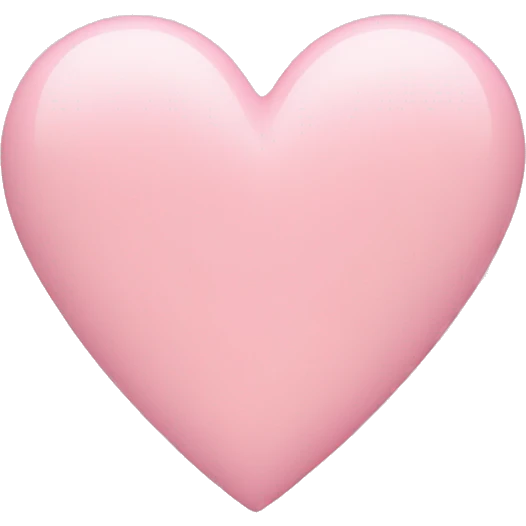 Pastel pink heart emoji