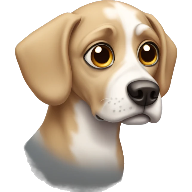big eye dog emoji