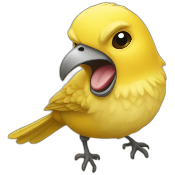 laughing canary emoji