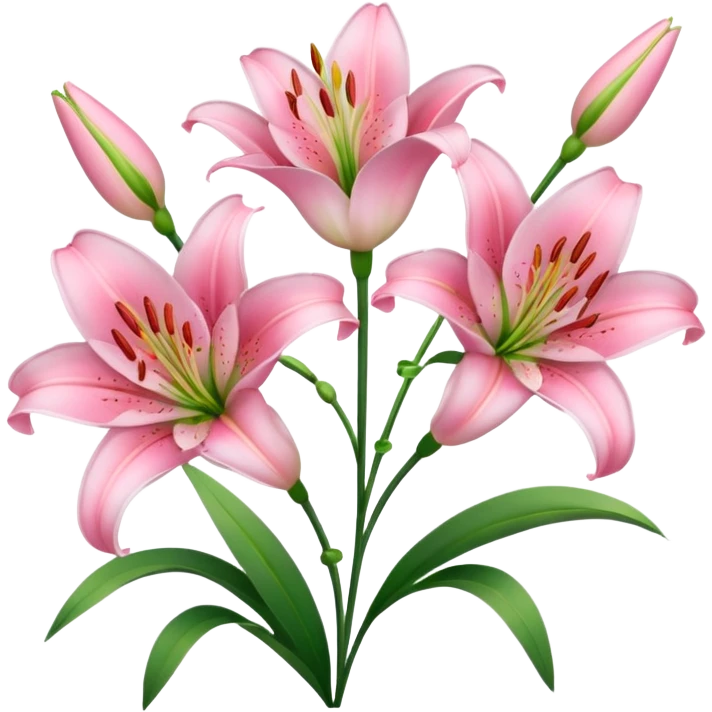 Lirios rosados emoji